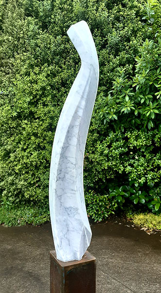 Anna Korver nz sculptor, paper fortress, carrara marble